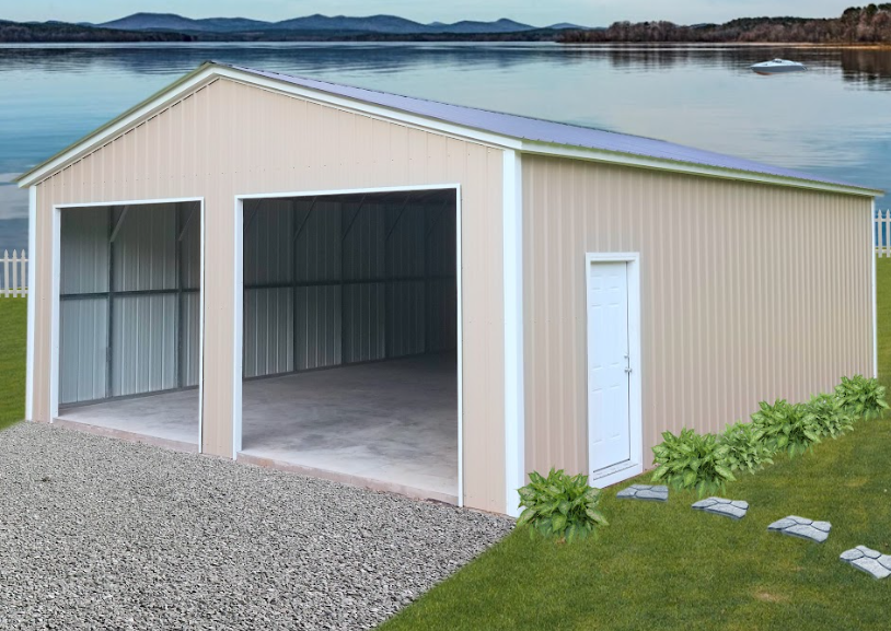 Two-Car Metal Building
